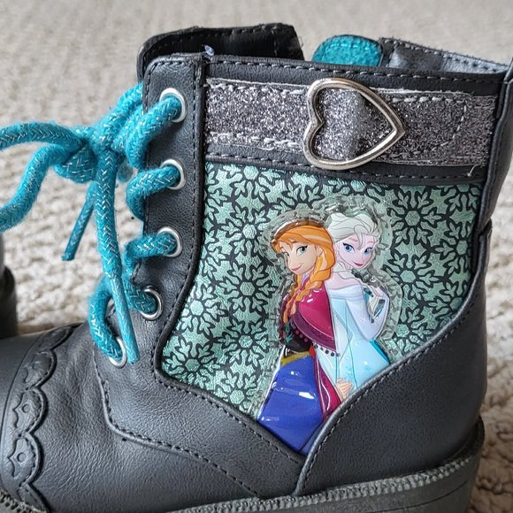 Frozen Princess Baby Boots Size 6 - Picture 3 of 7
